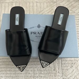 Prada Black Women's Slide Sandals worn once